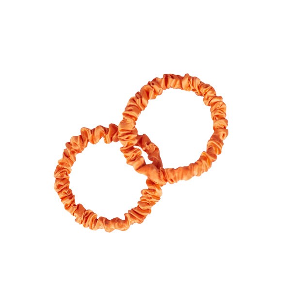 Pilō Pilō | Silk Hair Ties - Pop of Orange hedvábná gumička do