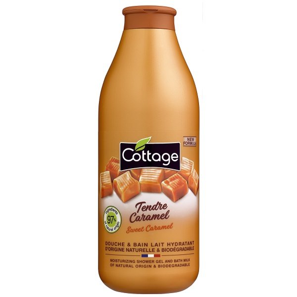 Cottage Moisturizing Shower Gel & Bath Milk - Sweet Caramel sprchový