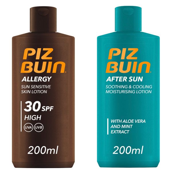 Piz Buin Set Allergy Lotion SPF 30 + After Sun Moisturising Lotion opalovací